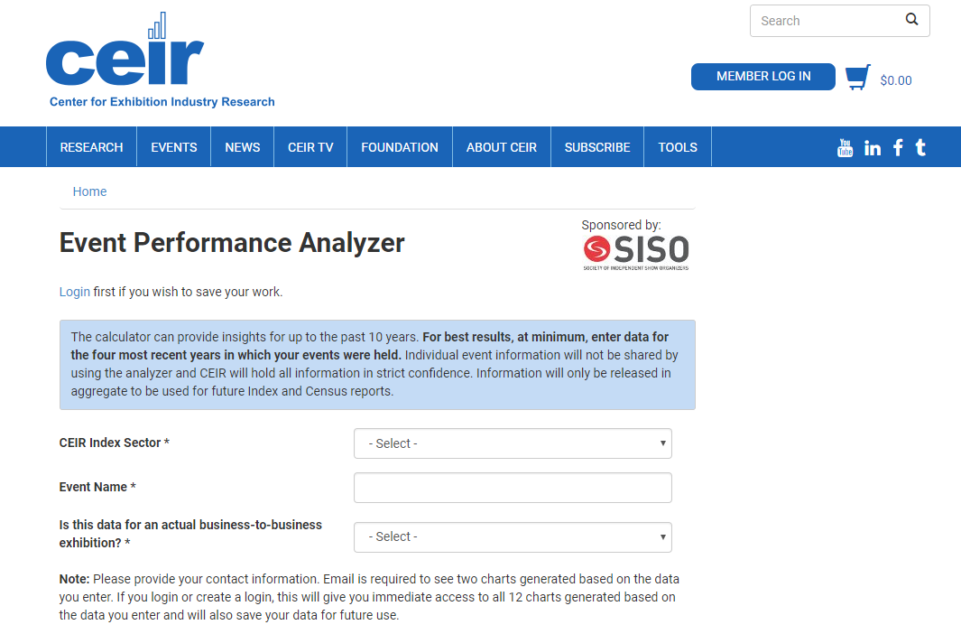 CEIR Event Performance Analyzer